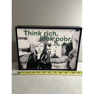 Andy Warhol Think Rich Look Poor Art Decor